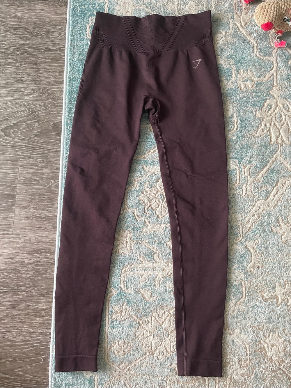 Gymshark High-Waist Leggings in Deep Plum S. Please read description
